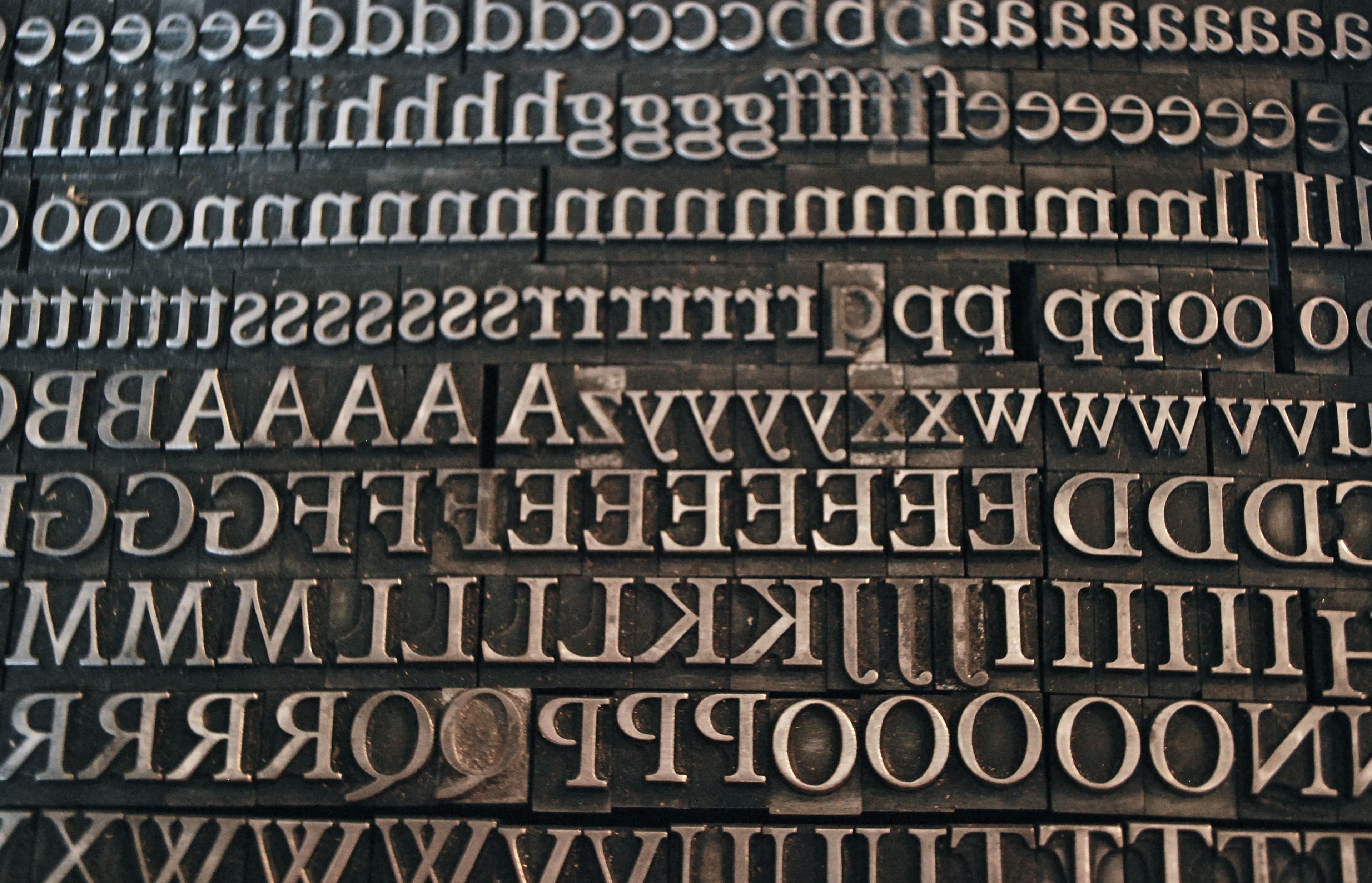 Plantin letterpress Plantin letterpress